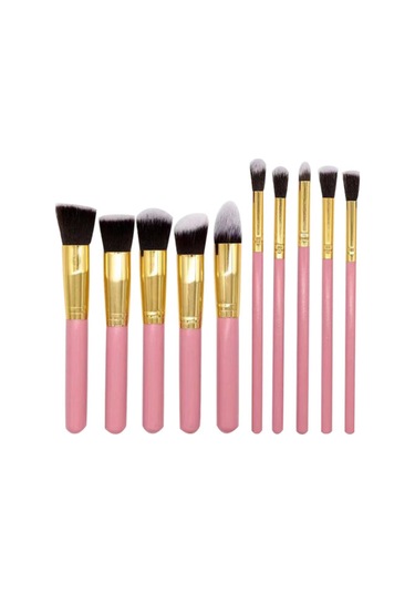 Moveevo Makyaj Aracı 10 Adet Makyaj Fırçası / Göz Farı Fırçası / Makyaj Aracı Seti