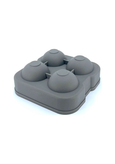 Silikon Buz Kalıbı Yuvarlak Küre Buz Kalıbı 4 Lü Renkli