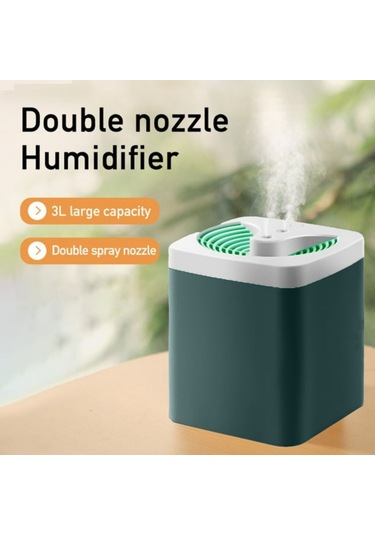 Aubyhe 3l Usb Ev Ofis Nemlendirici - Sessiz Isımsız Işık Ve 12 Saat Otomatik Kapatma Özelliğiyle Soğuk Buhar Nemleyici