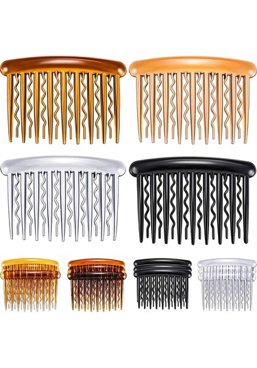 Geeroyoo Retro Dalgalı Dişli Saç Tokaları - 12 Adet Plastik Saç Aksesuarı, Pratik Ve Şık Saç Stili İçin İdeal