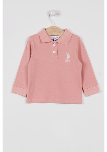 U.S. Polo Assn. U.s. Polo Assn Kız Bebek Pembe Sweatshirt Pembe