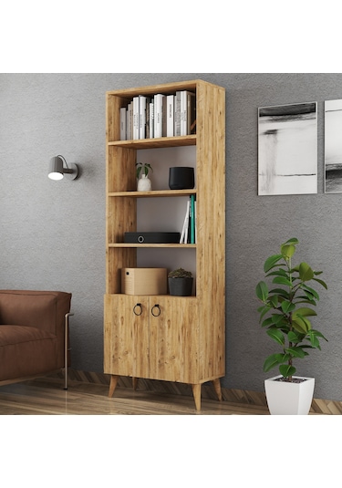 Ferniso Mobilya 2 Kapaklı Kitaplık Çam Ferniso Mobilya 2 Kapaklı Kitaplık Çam