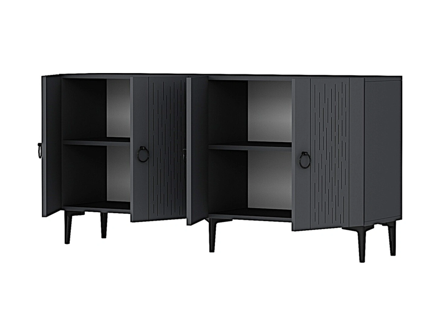 Ka1515a Raın150 Konsol, Kahve Köşesi, Tv Sehpası Antrasit 150cm Antrasit