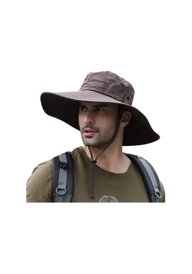 Katlanabilir Geniş Kenarlı Uv Korumalı Güneş Şapkası, Hafif Ve Taşınabilir, Yaz Ve Plaj İçin Pratik Aksesuar Kahverengi