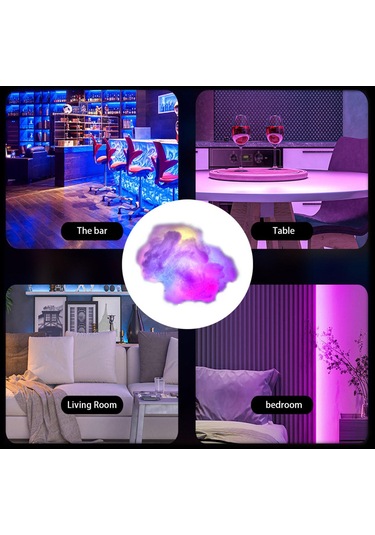 Suntek 3d Yaratıcı Led Işığı 6 M Usb Kablosu Ile Uzaktan Çok Renkli