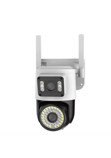 Yeni Çift Lens Kablosuz Ip Kamera Güvenlik Kamerası