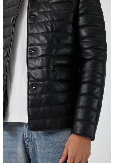 Achille Siyah Deri Mont Siyah