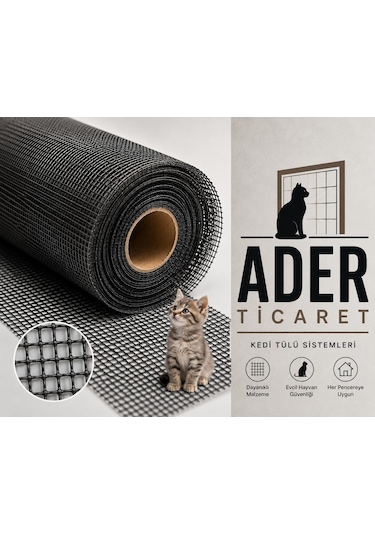 Ader Fiberpolyester Sineklik Kedi Tülü 140cm 100cm