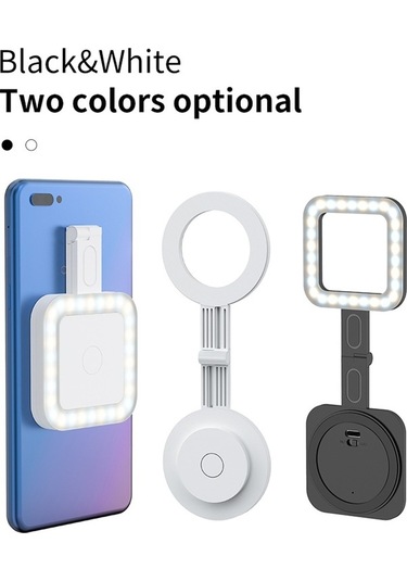 Pazly D13408w Manyetik Led Dolgu Işığı - Telefon Selfie Işığı Beyaz Beyaz