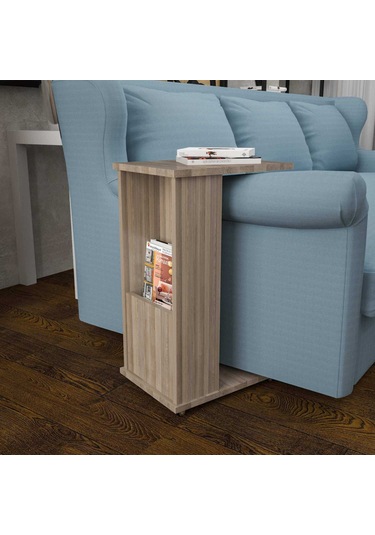 Modilayn Ata Gazetelik- Dergilik- Servis Tekerlekli C Yan Sehpa N11.2682