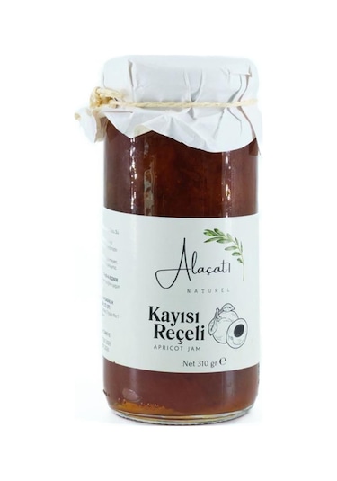 Alaçatı Naturel Kayısı Reçeli Doğal Meyveli Katkısız Reçel 300 G