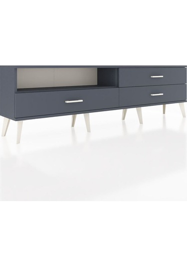 Arges Tv Ünitesi Tek Raflı 3 Çekmeceli 176x30x51 Antrasit-antrasit/antrasit Antrasıt/antrasıt