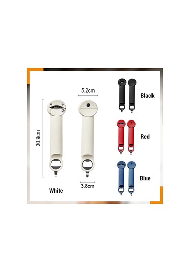 Mavi Çok Fonksiyonlu Şişe Açacağı Paslanmaz Çelik Kapak Açacağı Çapı 2.5-9.5 Cm Ayarlanabilir Winebeer Konserve Açacağı Mutfak Aletleri Mavi