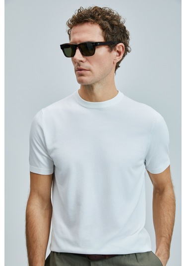 Lufian Erkek Kazak 111090110 Kırık Beyaz Kırık Beyaz