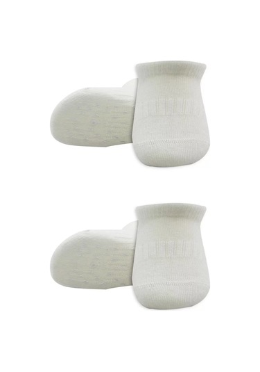 2'li Sneakers Kaymaz Basic Penye Çorap Bs20103 Ekru Ekru Renkli Çok Renkli