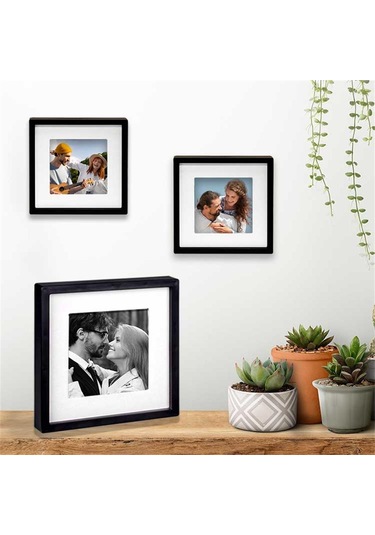 Kişiye Özel Yapışkanlı Sök Tak Paspartulu Pola 3 'lü Çerçeve