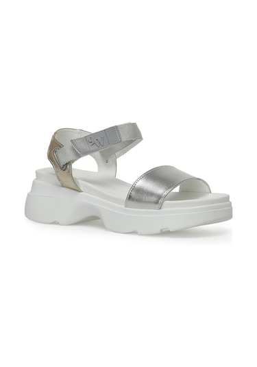Nine West Nuyt2 3fx Gümüş Kadın Kalın Taban Sandalet 000000000101370616 Gümüş