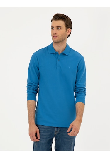 Pierre Cardin Erkek İndigo Sweatshirt 50294438-vr028 İndigo