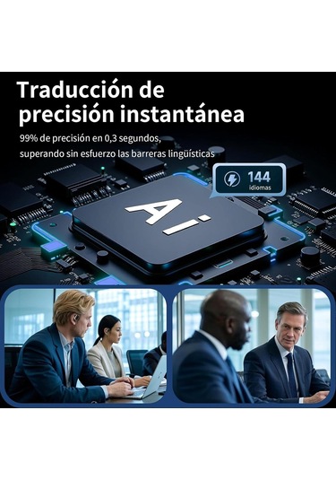 Xiyyadms Q16 Aı Çift Yönlü Çeviri Kulaklığı - Gerçek Zamanlı 144 Dil, Müzik/arama, Bluetooth 5.4, Açık Kulağı Tasarımı, İos/android Uyumlu