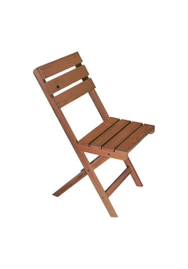 Katlanır Sandalye Ahşap Bahçe Sandalyesi 2 Adet 2204