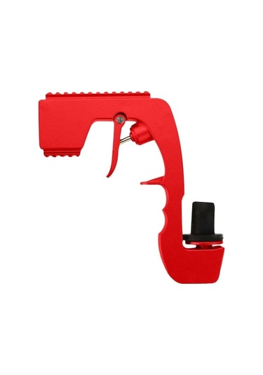 Dancemonkey Plastik Metal Kabarcıklı Blaster Şampanya Şişesi Fışkırtma Tabancası Kırmızı - Renkli Fışkırtma Tabancası