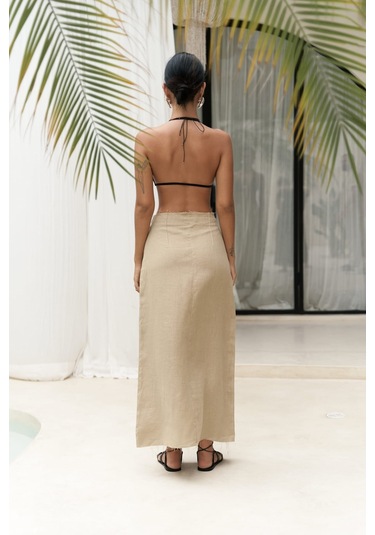Samir Pis Detay Haki Keten Etek Haki