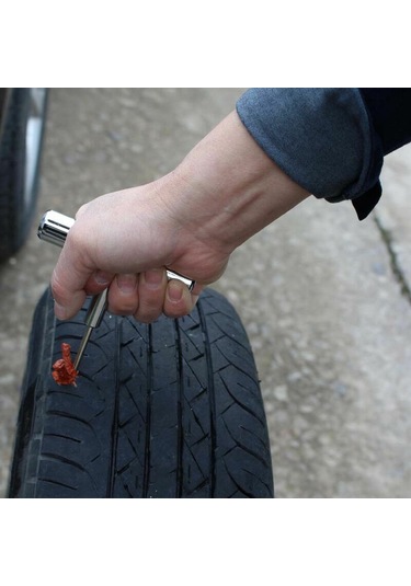 Mufunye Ağır Hizmet Tipi Lastik Tamir Takımı Araba Lastiği Delinme Onarım Aracı Saklama Kutusu Mekanik Alet İle Set