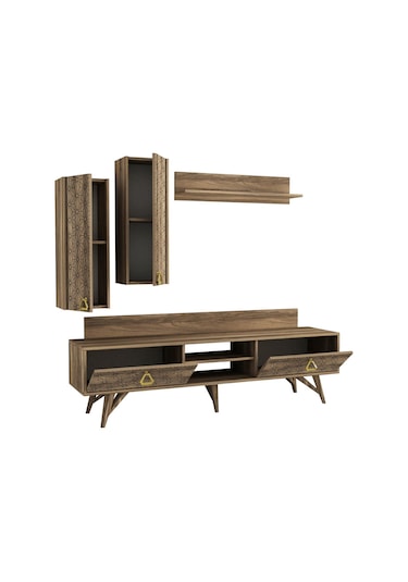 Dekorister Exclusive Yakamoz Tv Ünitesi Ceviz Dekorister Exclusive Yakamoz Tv Ünitesi Ceviz