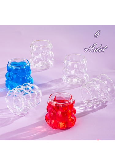 Porsima 028 6 Lı Borosilikat Cam Küçük Su Bardağı