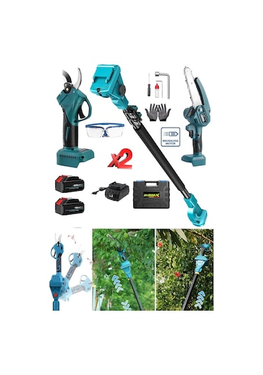 Stilmax STL2100TB 2'li Teleskopik Bağ Makaslı Dal Budama Seti