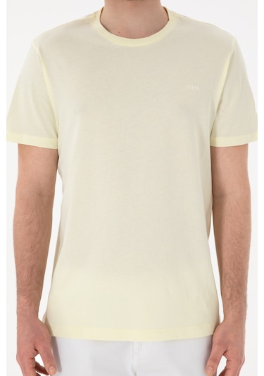 U.S. Polo Assn. Erkek Regular Fit Bisiklet Yaka Limon Basic Tişört 50305928-VR035 U.S. Polo Assn. Erkek Regular Fit Bisiklet Yaka Limon Basic Tişört 50305928-VR035
