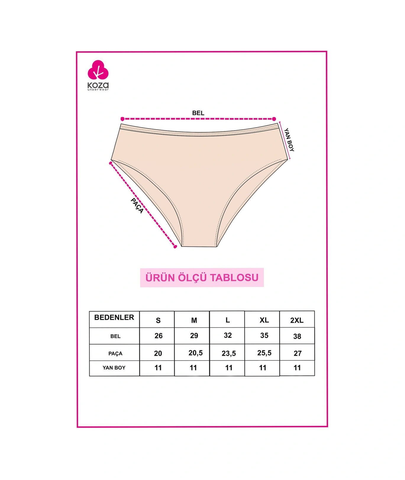 Kadın 5'li Geniş Kenar Külot Ko1105ktl Siyah