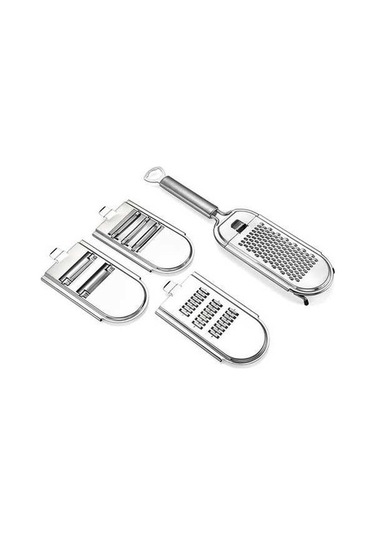 Dancemonkey Paslanmaz Çelik Sebze Kesici Rende, Küçük Boy Gümüş