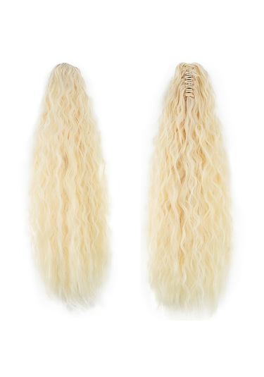 Tokalı Kabarık Dalgalı At Kuyruğu / Açık Platin - Aysc-462715 Karışık - Çok Renkli