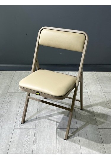 Katlanır Kamp Sandalyesi Cappuccino Piknik Sandalyesi Kapuçino Deri Cappuccino