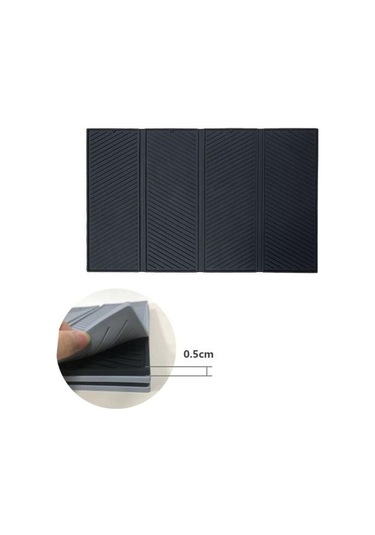 Büyük Silikon Drenaj Mat Güvenli Mutfak Yastık Pedi Yükseltilmiş Kenarlı Drenaj Mat Düzenli Tezgah Üstü