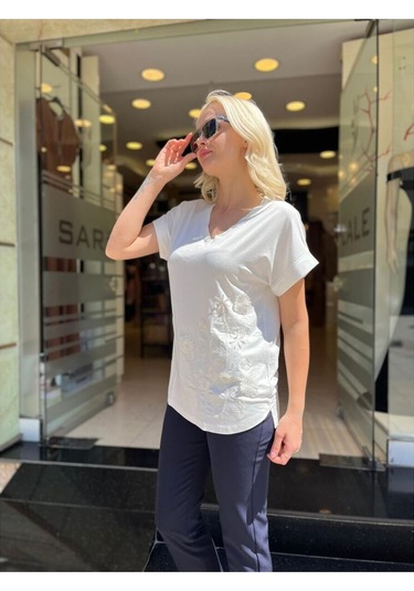 Lal Kadın Bluz Lal11532 Ekru