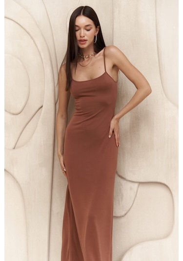 Ferry Kahve Basic Elbise Kahve