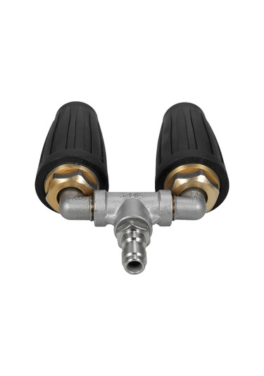 Symbee 360 Döner Çift Turbo Nozul, 4000 Psı Basınçlı Yıkama İçin 1/4'' Hızlı Bağlantı, 4-6 Gpm Su Akışı