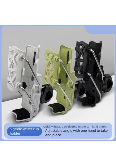 Elmpaly Yeşil Döner Katlanır Motosiklet Ve Elektrikli Bisiklet Cup Holder Dayanıklı