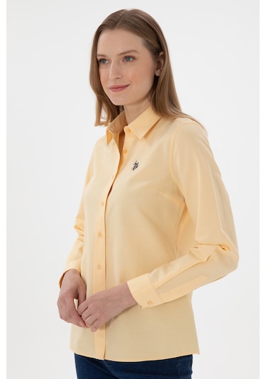 U.s. Polo Assn. Kadın Bej Gömlek Basic 50307726-vr011 Bej