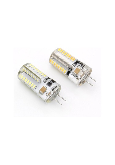 Beyaz 10 Adet/grup Silikon G4 3w 220v Led Ampul 64leds Smd 3014 Sıcak/soğuk Beyaz Işıklar Ev Kapalı Avize İçin 20w 30w Halojen Lambayı Değiştirin