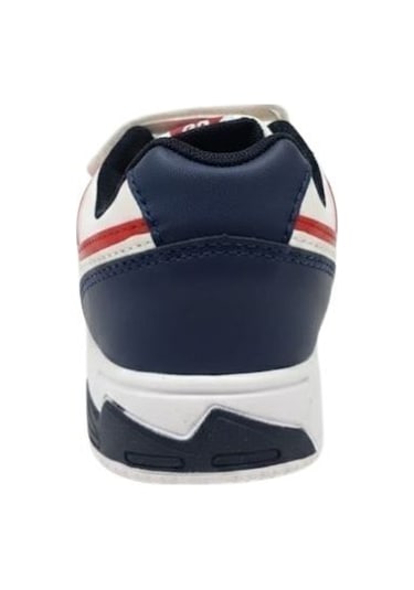 Erkek Ve Kız Çocuk İçin Esnek Tabanlı Konforlu Yürüyüş Ve Günlük Kullanıma Uygun Sneaker Ayakkabı Beyaz-lacivert-kırmızı