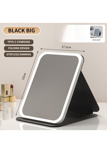 Geeroyoo Usb Şarjlı Led Makyaj Aynası - Üç Renk Işık, Dokunmatik Parlaklık, Çekirdekli Tasarım, Taşınabilir Ve Katlanabilir, Masaüstü/seyahat Kullanıma Uygun Siyah Büyük Boy Siyah Büyük Şarjlı Üç Renkli Işık Hd Ayna Dokunmatik Aydınlatma - Doğal Işık Geeroyoo Usb Şarjlı Led Makyaj Aynası - Üç Renk Işık, Dokunmatik Parlaklık, Çekirdekli Tasarım, Taşınabilir Ve Katlanabilir, Masaüstü/seyahat Kullanıma Uygun Siyah Büyük Boy Siyah Büyük Şarjlı Üç Renkli Işık Hd Ayna Dokunmatik Aydınlatma - Doğal Işık