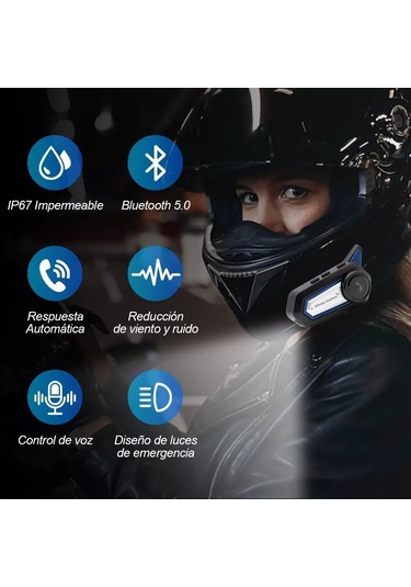Jokmae Bt31 Motosiklet Kaskı Bluetooth Kulaklık - Su Geçirmez, 40 Saat, Siri Uyumlu