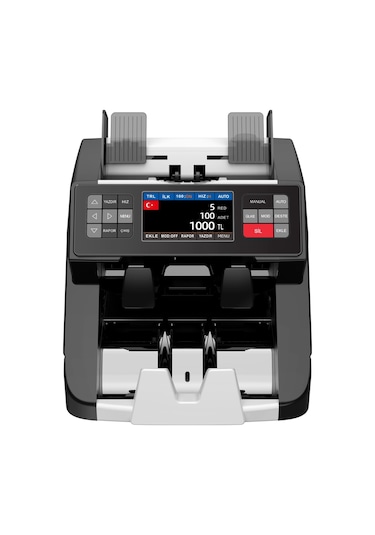 Hms-kaan Pro Black Printer Lı Para Sayma Makinesi 25 Ülkeli 1+1 Müşteri Ekranlı