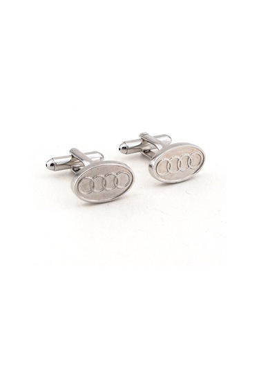 Solfera Araba Otomobil Logo Kol Düğmesi Silver Cx058