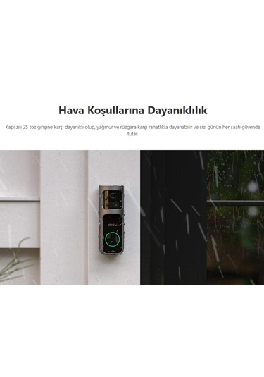 Imou 3mp Dahili Kameralı Ir Kapı Zili Doorbell 2s Kit Kameralı Uzaktan Yönetilebilir Kapı Zili Ve Kiliti