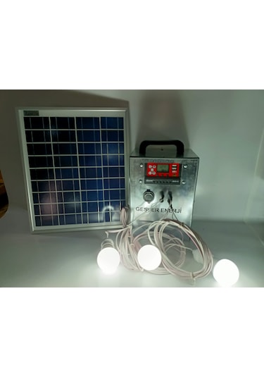 Gesper Energy Taşınabilir Solar Aydınlatma Sistemi 3 Lambalı