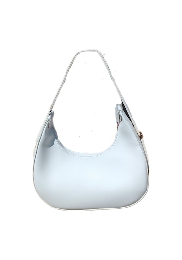 Bayan Kol Omuz Çantası Baget Çanta Beyaz